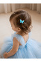Hairless Baby Hair Clip Sparkling Blue Pink Set Pink (0-2 Years)
