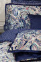 Orion Navy Blue Double 100% Silk Satin Elite Duvet Cover Set - 3