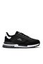 Comfortable Lace-Up Casual Sneaker Men's Walking Shoes Black White - 2