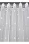 Children's Room Star Patterned Rustic Tulle Curtain Eyelet Curtain Rustic Tulle Curtain - 2