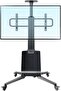 Height Adjustable Electric Motorized TV Floor Stand Mount for 55-85 Inch LCD Screens, Mobile Trolley Cart with Wheels, Remote Control, Heavy Duty Rolling Display Stand for Office or Conference Use - 5