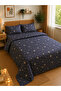 4-Piece Printed Cotton Bedsheet Set – 1 Fitted Sheet, 1 Flat Sheet & 2 Pillow Covers
