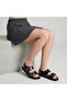 (Rosi) Double Buckle Daily Women's Sandals Black - 4