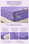 4-Piece Printed Cotton Bedsheet Set – 1 Fitted Sheet, 1 Flat Sheet & 2 Pillow Covers - 5