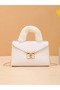 Soft Faux Fur Chain Shoulder Bag Autumn Winter Fashion Furry Material Handbag for Daily Shopping - 5