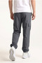 Men's Smoked Cargo Pocket Parachute Fabric Elastic Waist Loose Fit Jogger Pants - 6