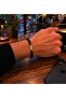 Natural Black Obsidian Stone Beads and Metal Apparatus Elastic Men's Bracelet - 2