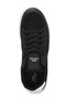 Comfortable Lace-Up Casual Sports Shoes Black White Unisex Sneaker - 5
