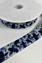 Selvoria Ottoman Fish Tile Fish Patterned Velvet Ribbon – Decorative Design Ribbon 1 Meter - 2