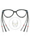 Black Frame Transparent Glass Blue Light Protection Glasses Unisex - 5