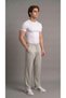 Men's Gray Comfortable Fit Loose Cut Baggy Parachute Pants with Side Pockets - 6