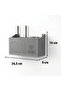 Brk Wall Mounted Wi-Fi Modem Storage Box (Gray) – Cable Organizer Router Shelf Organizer (5047) - 5
