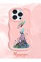 iPhone 15 Pro Max Compatible Case Camera Protector Pink Silicone Couple Phone Case Girl Pattern - 2