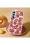 Samsung Galaxy A16 Compatible Case with Camera Protection Pink Silicone Couple Phone Case with Kiss Pattern - 2