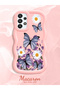 Samsung Galaxy A33 5g Compatible Case Camera Protector Pink Silicone Couple Phone Case Butterfly Pattern - 2