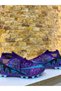 Purple Turquoise Colored Lace-Up Turf Football Shoes Men's Football Shoes - 2