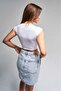 İts Basic Women's Stretch Fabric Crew Neck Crop Body - 2