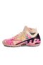Lightweight Comfortable Lace-Up Astroturf Shoes Black Salmon Pattern Football Shoes - 2