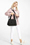 Medium Size Multi-Pocket Waterproof Lightweight Crinkle Fabric Women's Shoulder Bag Plum - 4