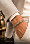 Luxury Men's Yellow and Gray Beaded Design Knitted Bijouterie Bracelet