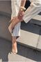 Marvello Nude Matte Leather Women's Heeled Sandals - 7