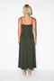 Women's Maxi Strappy V-Neck Unlined Aerobin Knitted Side Zipper Long Dress L Size Daily Casual - 5
