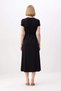 Women's Midi Length Crew Neck Short Sleeve Shift Cut Silky Interlock Knitted Dress Casual Daily Modern - 5