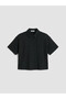 Black Oversize Muslin Women's Shirt - 5