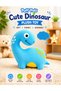 Dinosaur Plush Toy 24CM Cute Soft Stuffed Animal Blue Dino Plushie, Ultra Soft PP Cotton Dinosaur Doll, Small Cuddly Kids Toy, Nursery Decor, Travel Companion, Birthday Gift