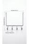 Luxury Thermoplastic Coated 4-Hook Bathroom Corner Shelf Shower Hanger under Shampoo Holder Washcloth Pouch Hanger 20X18 - 2