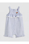 Blue Baby Girl Poplin Jumpsuit - 2