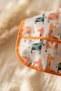 Zira Safari Liquid-Proof Long Sleeve Baby Bib - Orange Piping and Wide Pockets Blw Bib 6- - 4