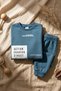 Action Street Kids Unisex Smoked Cotton Oversize Sweatshirt and Jogger Tracksuit Set - 7
