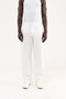 Men's Linen Striped Trousers Ecru