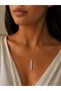 316L Steel Silver Color Ayetel Kursi Written Bar Bar Necklace - 2