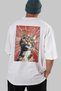 For the Love of Cats 60 Cats Printed White Oversize T-Shirt 100% Cotton Unisex Cat Lover Premium Design - 6