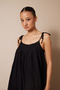 Pleated Maxi Dress Black - 2
