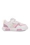 White Lilac Velcro Mesh Girls' Sports Shoes