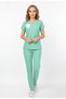 Unisex Mint Green New Regulation Compliant Embroidered Family Health Workers Scrubs Uniform Set - 2
