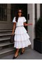 Women's Fisto Bluz Ruffled Long Skirt Two-Piece Set