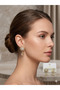 26vipk10 - vip crescent star asymmetric gold earrings - 2
