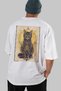 97 Cats for the Sake of Cats Printed White Oversize T-Shirt 100% Cotton Unisex Cat Lover Premium Design - 6