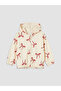 Two Mt Shop Quality Lcw Kids Ecru 3 Thread Patterned Standard & Regular Girls' Zippered Sweatshirt - 4