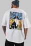 For the Love of Cats 78 Cats Printed White Oversize T-Shirt 100% Cotton Unisex Cat Lover Premium Design - 5