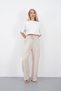 Muslin Palazzo Trousers Women's Summer Loose Wide Leg Casual Comfortable Elastic Waist Pocketed Daily Stylish Trousers - 7
