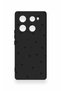 Infinix Note 40 Pro Compatible Mini Black Star Pattern Silicone Case - 2