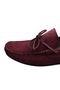 Burgundy Suede Large Size Shoes - 5