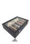 Diji 5 Glasses 5 Watch Box Watch and Glasses Bag Black Inside Cream Cream Padded - 5