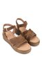 Woman's Genuine Leather Beige Suede Heeled Sandal - 2