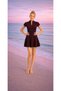 Women's Shorts Skirted Zippered Swimsuit - 2
